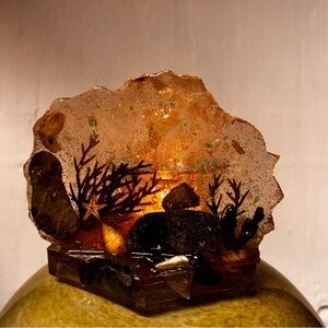 Handcrafted Resin Art Sculptural Candleholder